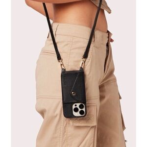 Elegant Black Crossbody Phone Case